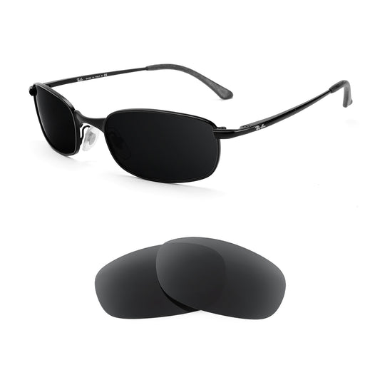 Ray-Ban Sleek RB3162 52mm sunglasses with replacement lenses