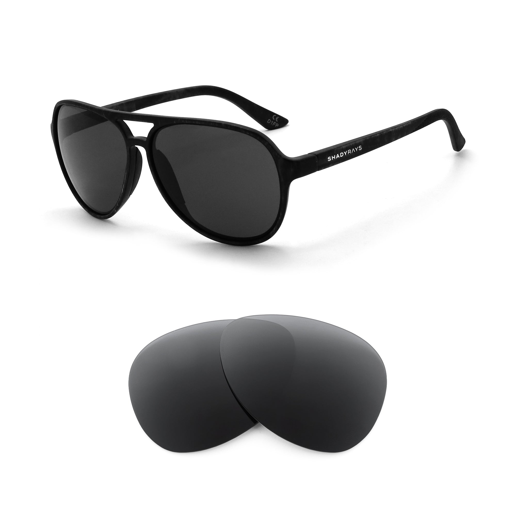 Shady Rays Aviator Crossover Replacement Lenses by Revant Optics