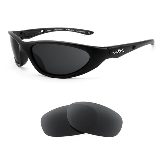 Revant replacement lenses for Wiley X Blink Polarized Stealth Black