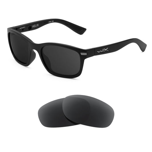 Revant replacement lenses compatible with Wiley X Helix