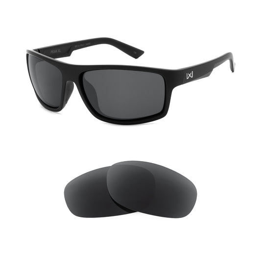 Wiley X Peak XL sunglasses with replacement lenses