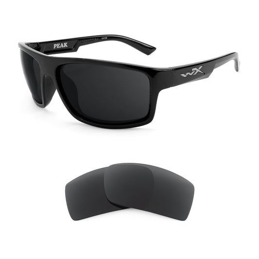 Revant replacement lenses compatible with Wiley X Peak