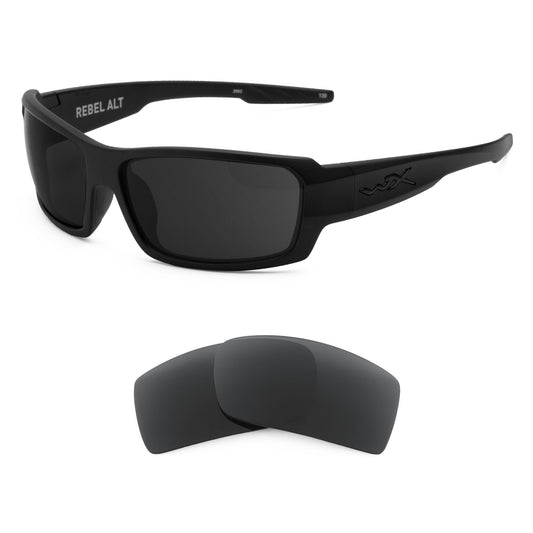Revant replacement lenses compatible with Wiley X Rebel Alternative Fit