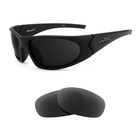 Revant replacement lenses compatible with Wiley X Romer 3