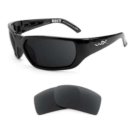 Revant replacement lenses compatible with Wiley X Rout