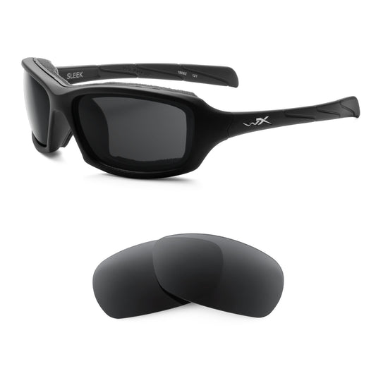Revant replacement lenses compatible with Wiley X Sleek