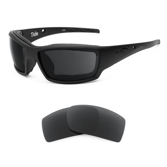 Revant replacement lenses compatible with Wiley X Tide