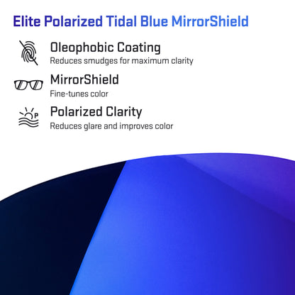 elite polarized tidal blue replacement lenses detail