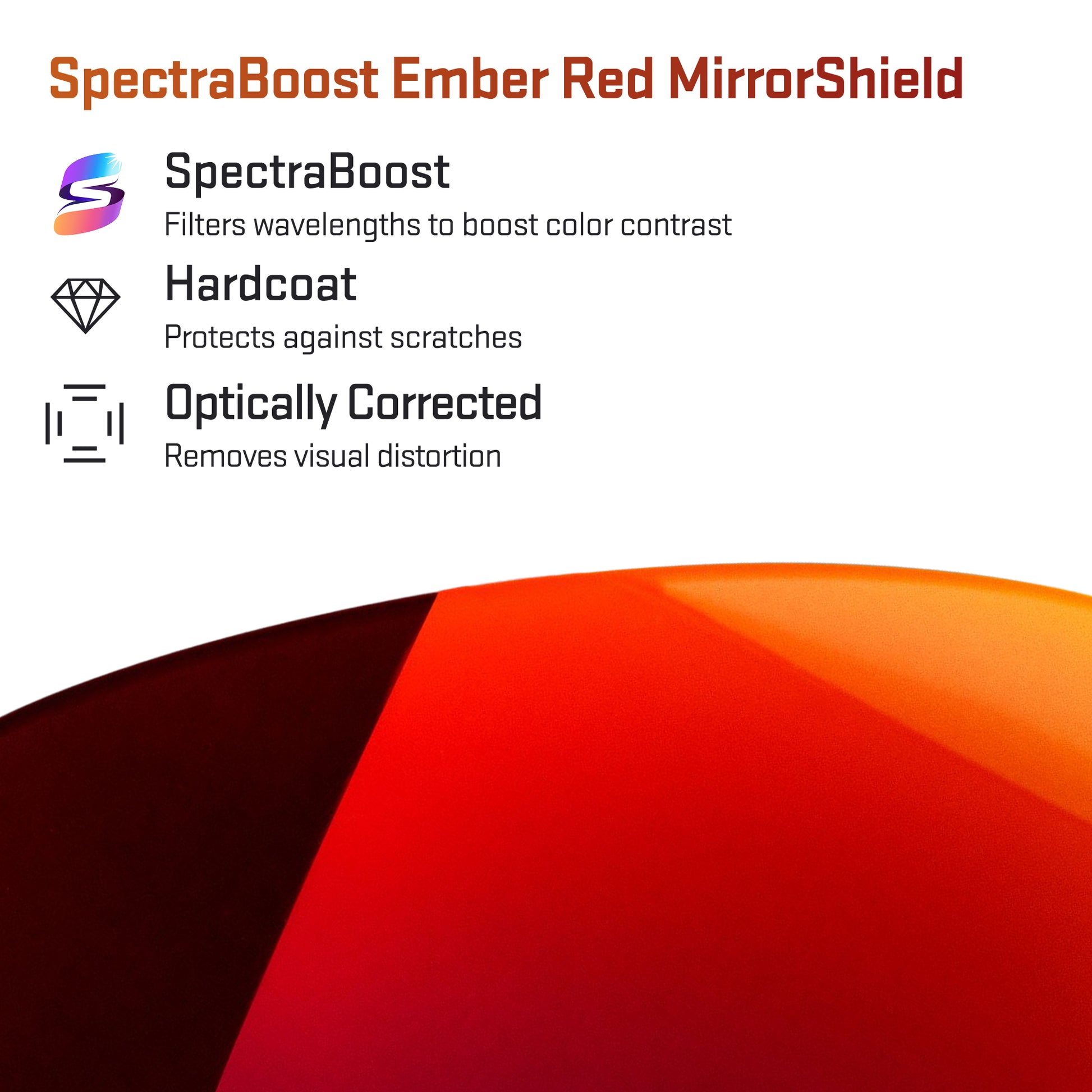 spectraboost ember red replacement lenses detail