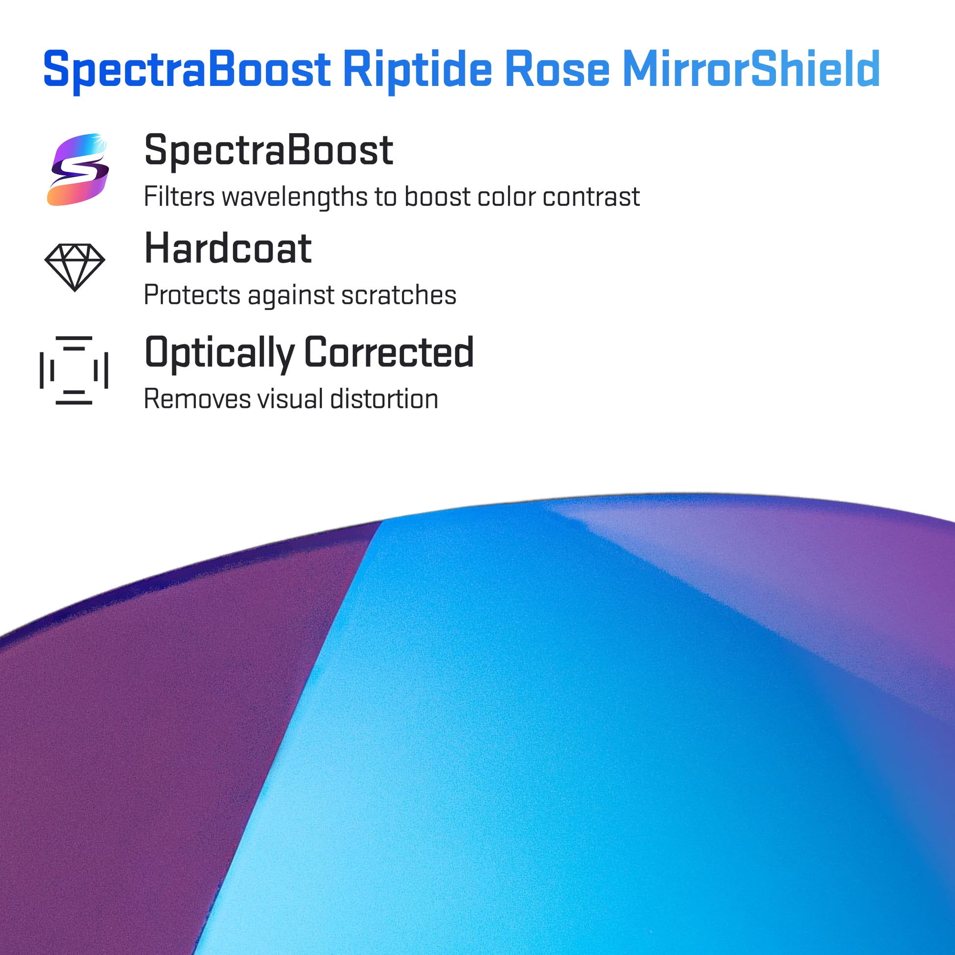 spectraboost riptide rose replacement lenses detail