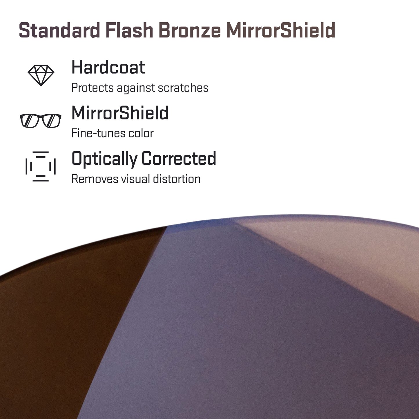 standard flash bronze replacement lenses detail