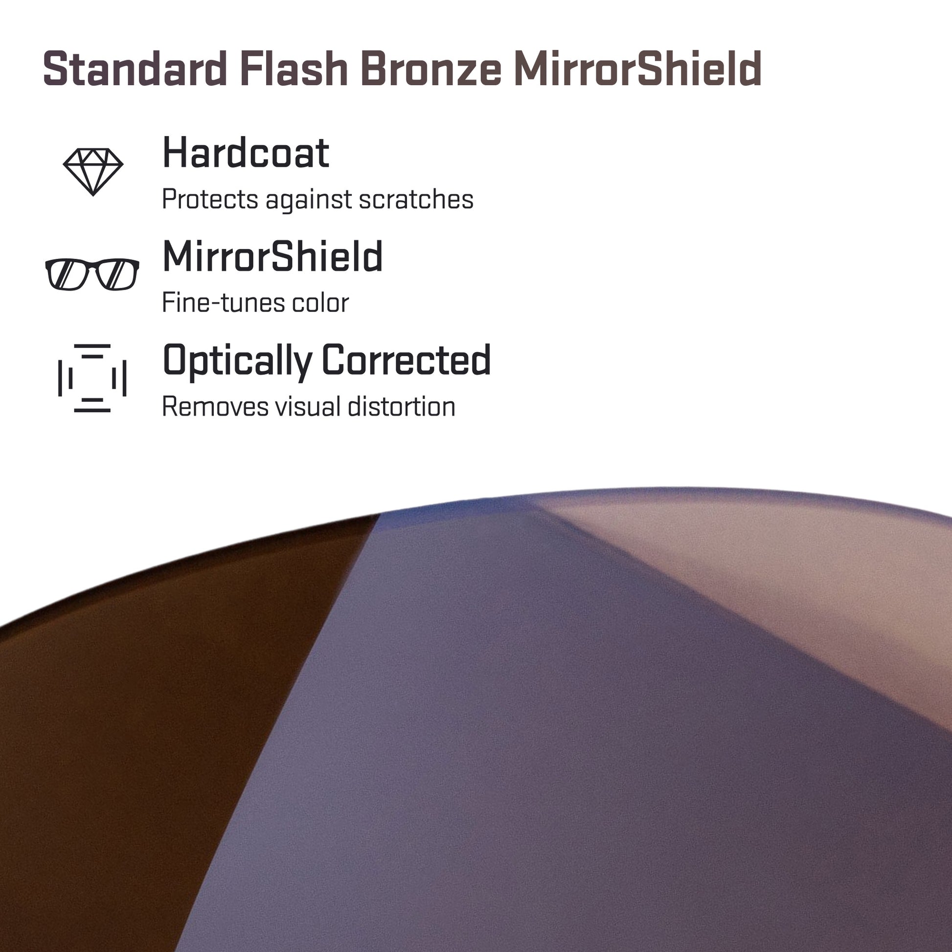 standard flash bronze replacement lenses detail