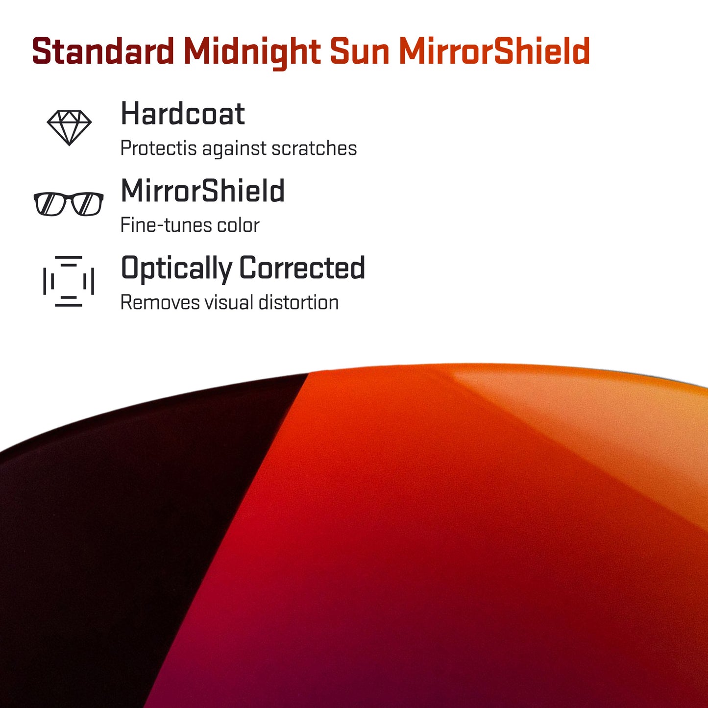 standard midnight sun replacement lenses detail