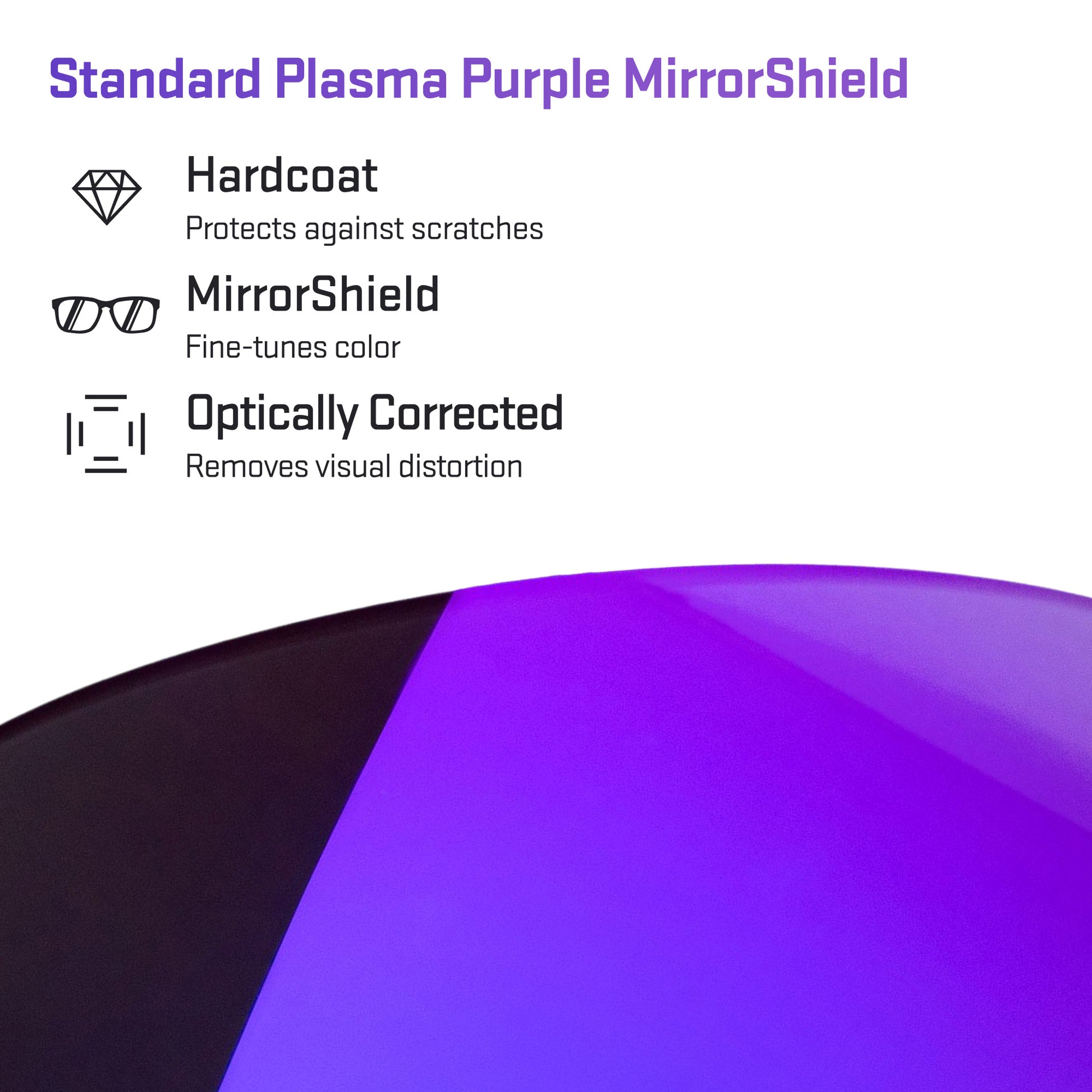standard plasma purple replacement lenses detail