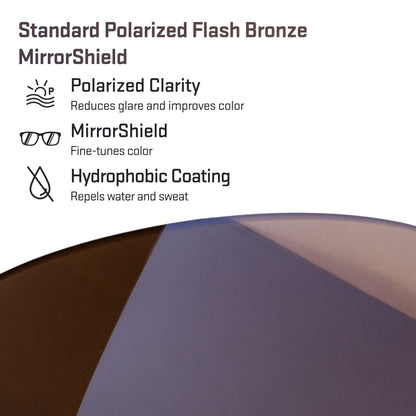 standard polarized flash bronze replacement lenses detail