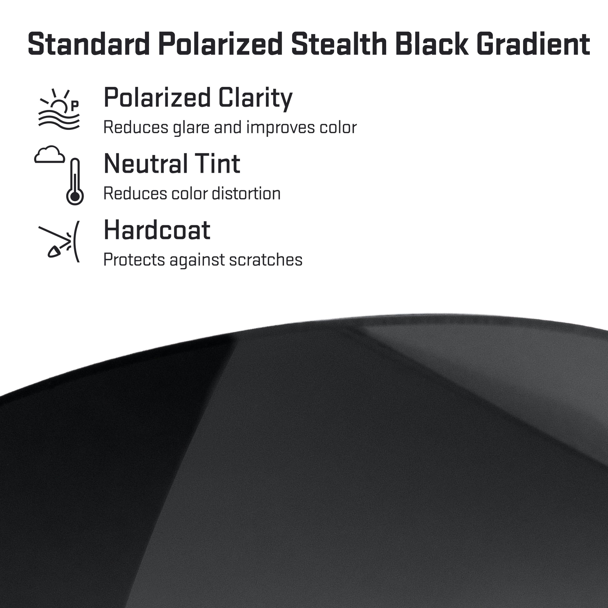 revant optics lens color detail standard polarized stealth black gradient