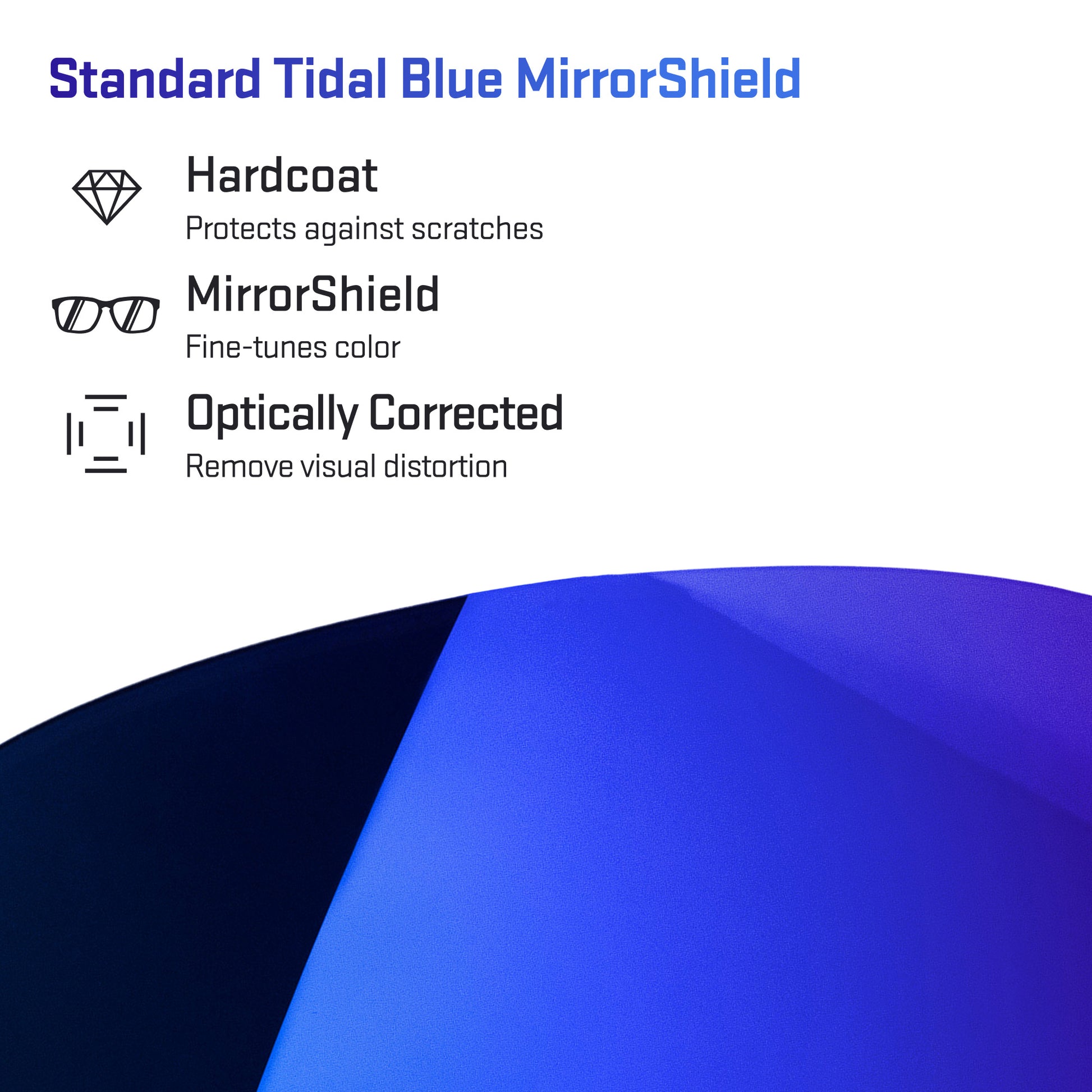 standard tidal blue replacement lenses detail