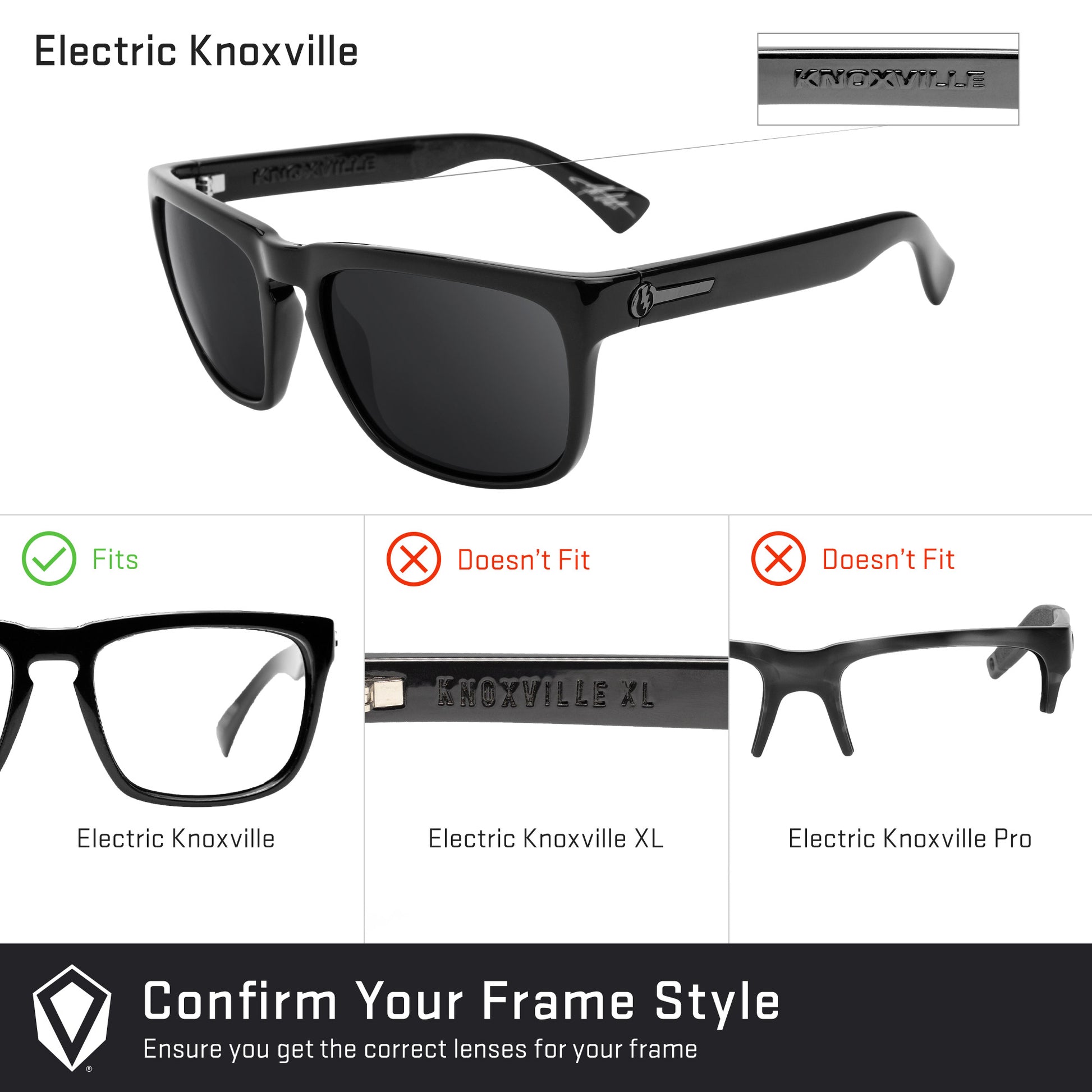 Revant replacement lenses compatible with Electric Knoxville