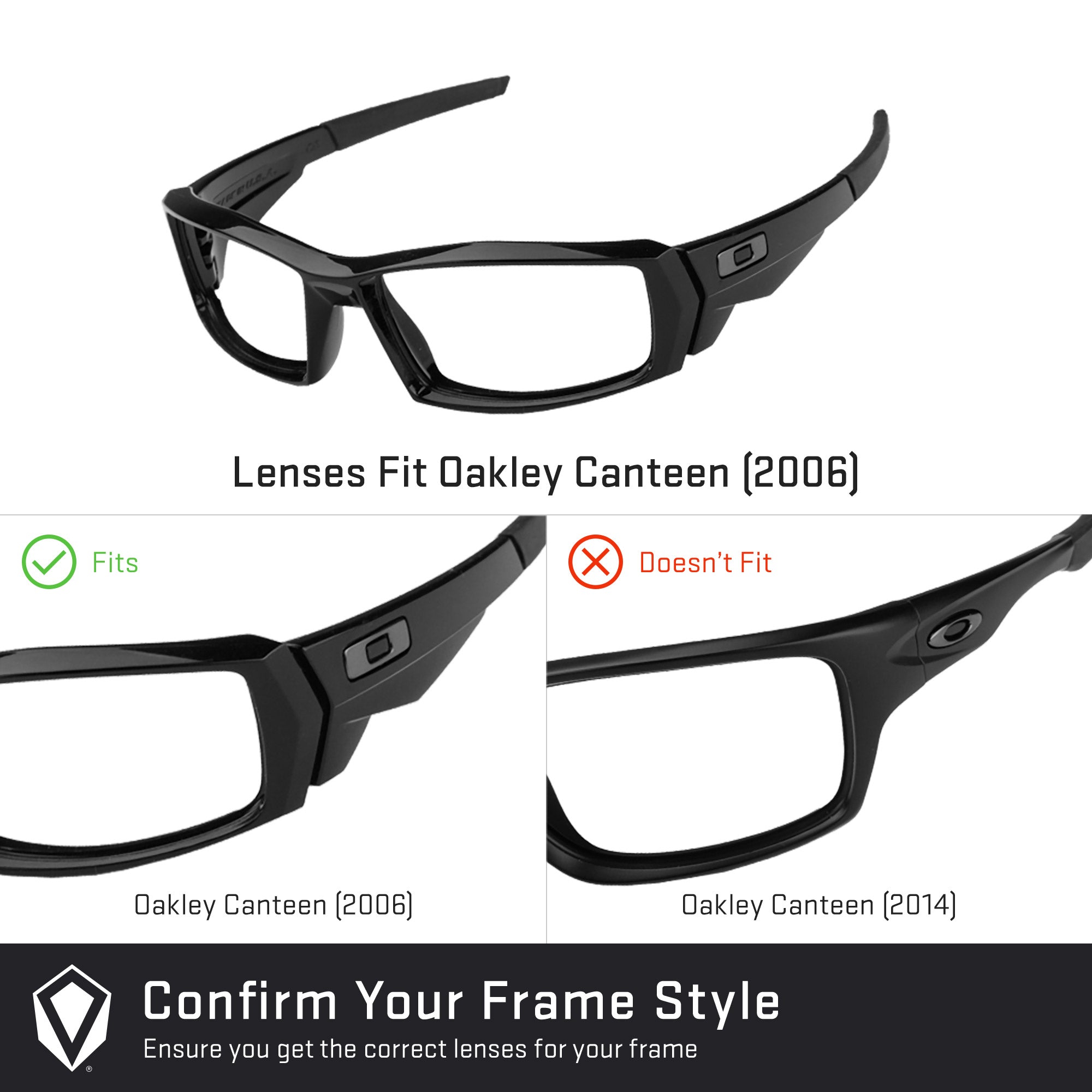 Oakley Canteen (2006) Replacement Lenses by Revant Optics