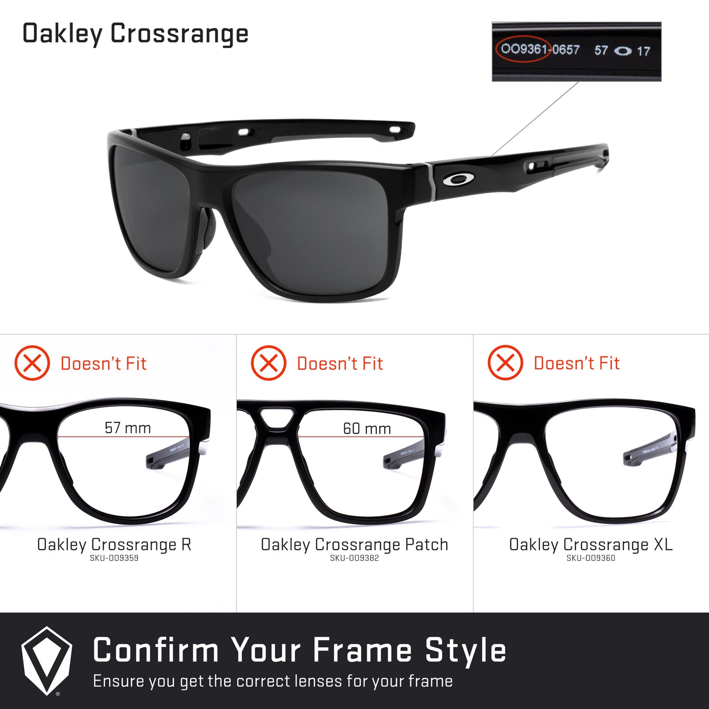 Revant replacement lenses compatible with Oakley Crossrange