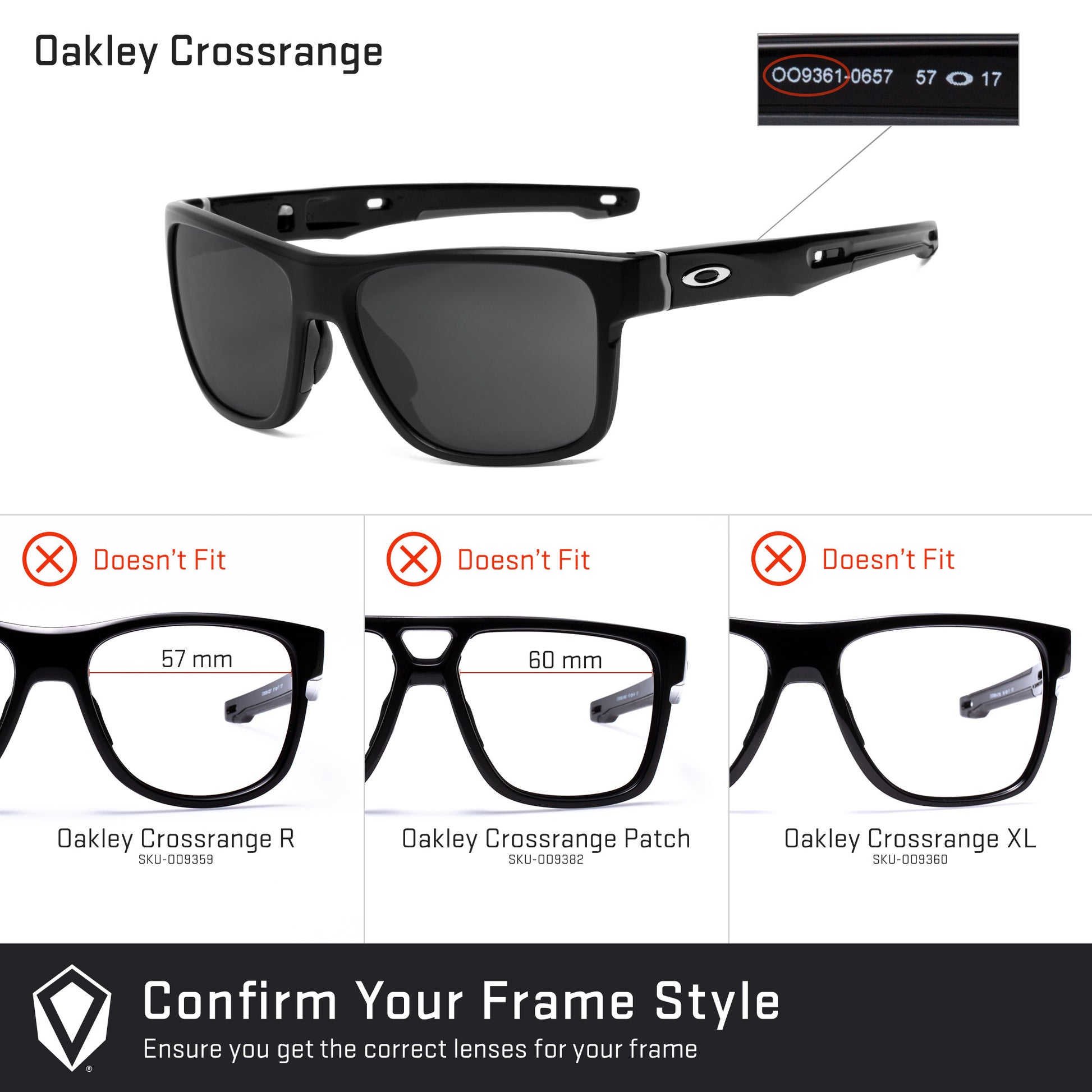 Revant replacement lenses compatible with Oakley Crossrange