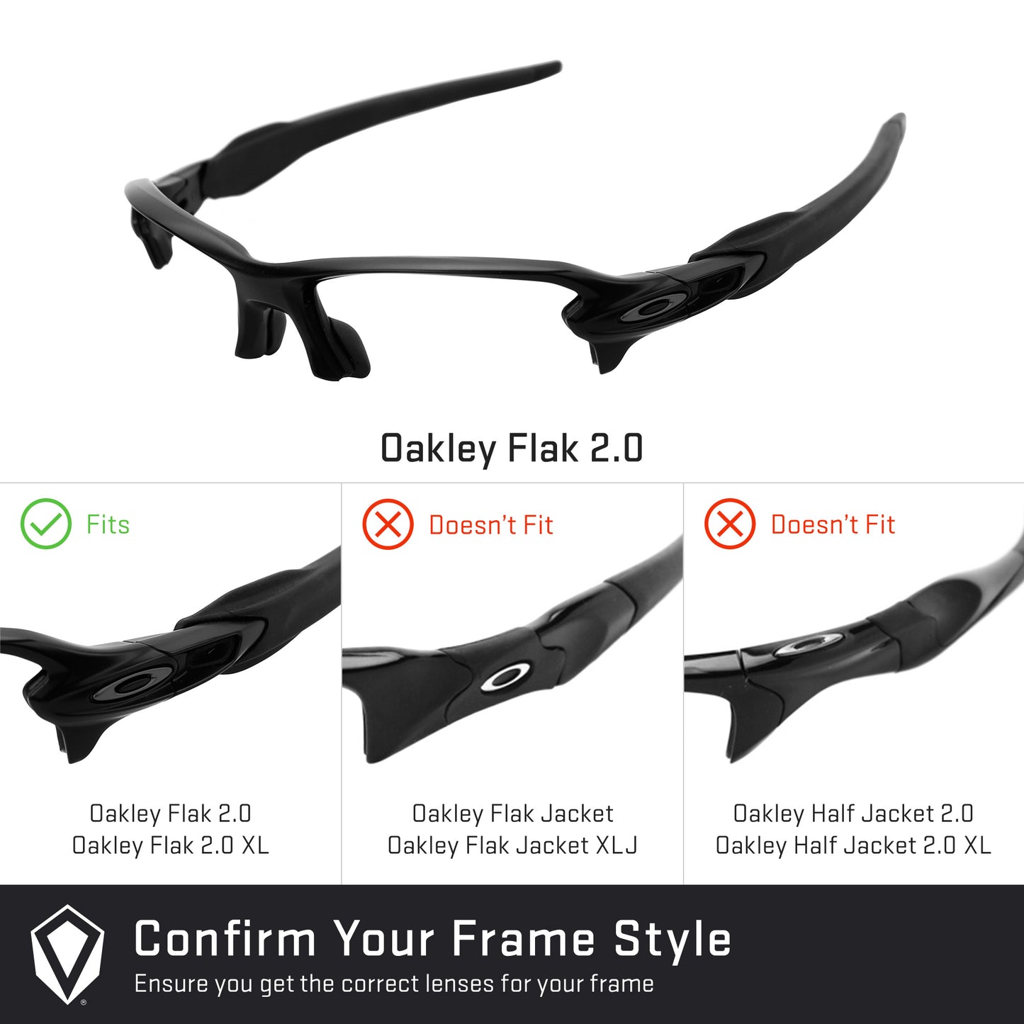 Revant replacement lenses compatible with Oakley Flak 2 Vented
