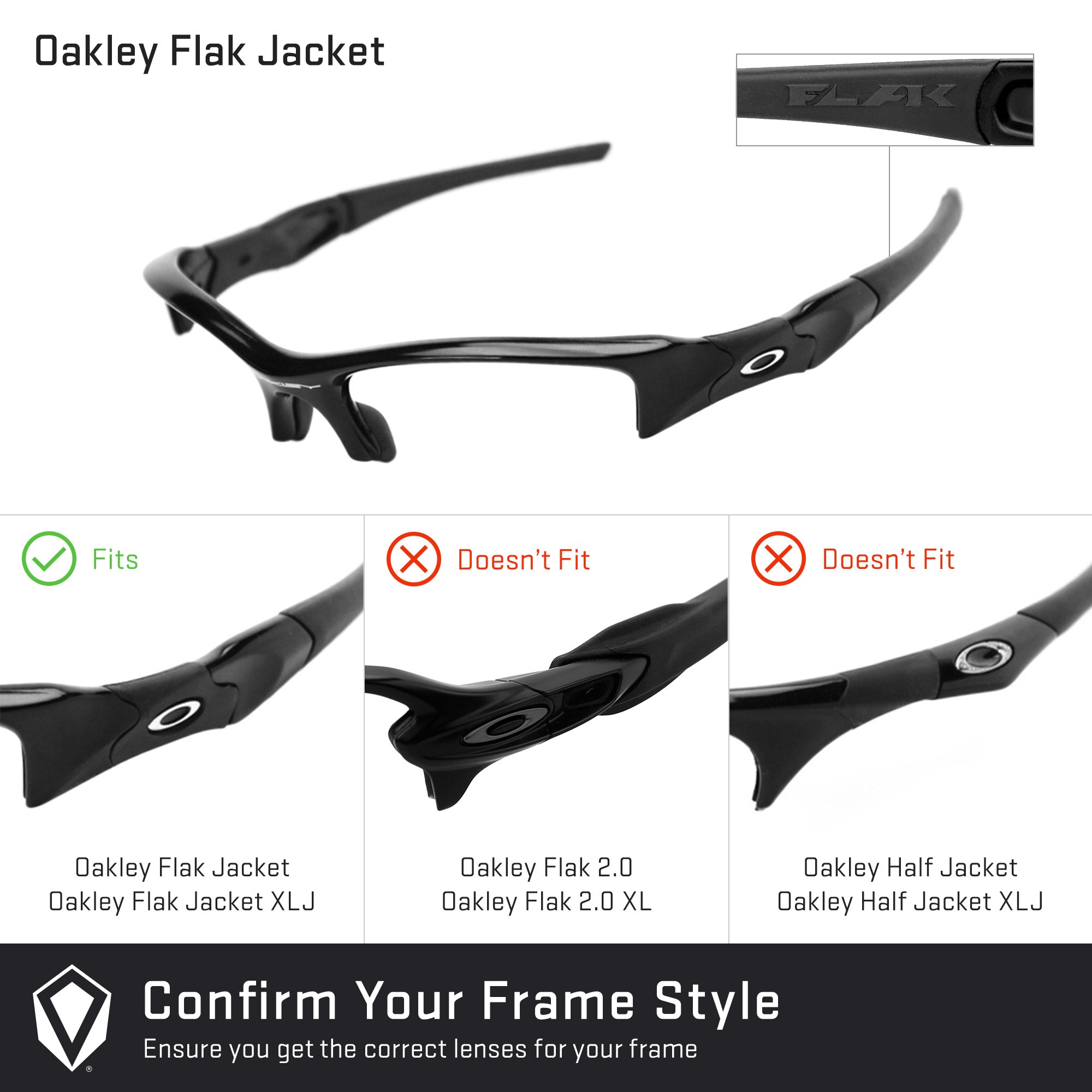 Oakley Flak Jacket Vented Replacement Lenses by Revant Optics