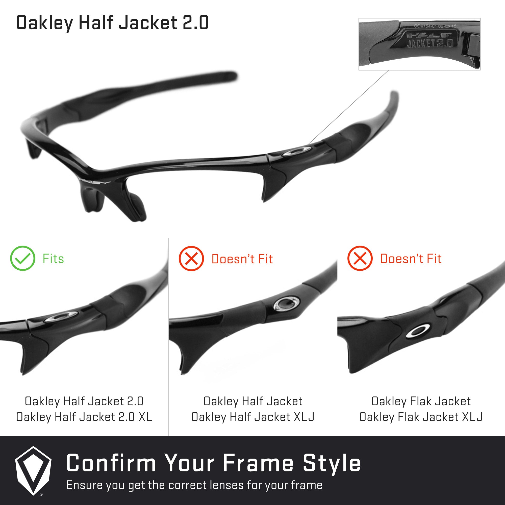 Oakley Half Jacket 2.0 OO9144 Replacement Lenses by Revant Optics