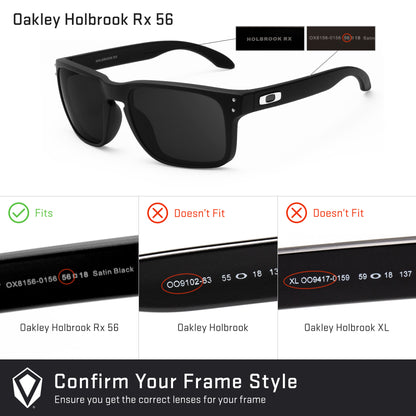 Revant replacement lenses compatible with Oakley Holbrook Rx 56