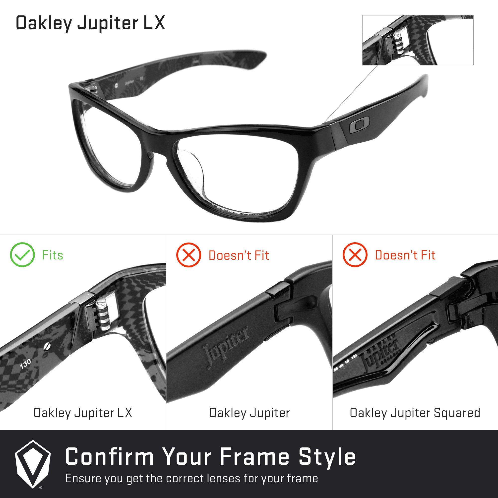 Oakley Jupiter LX Replacement Lenses by Revant Optics