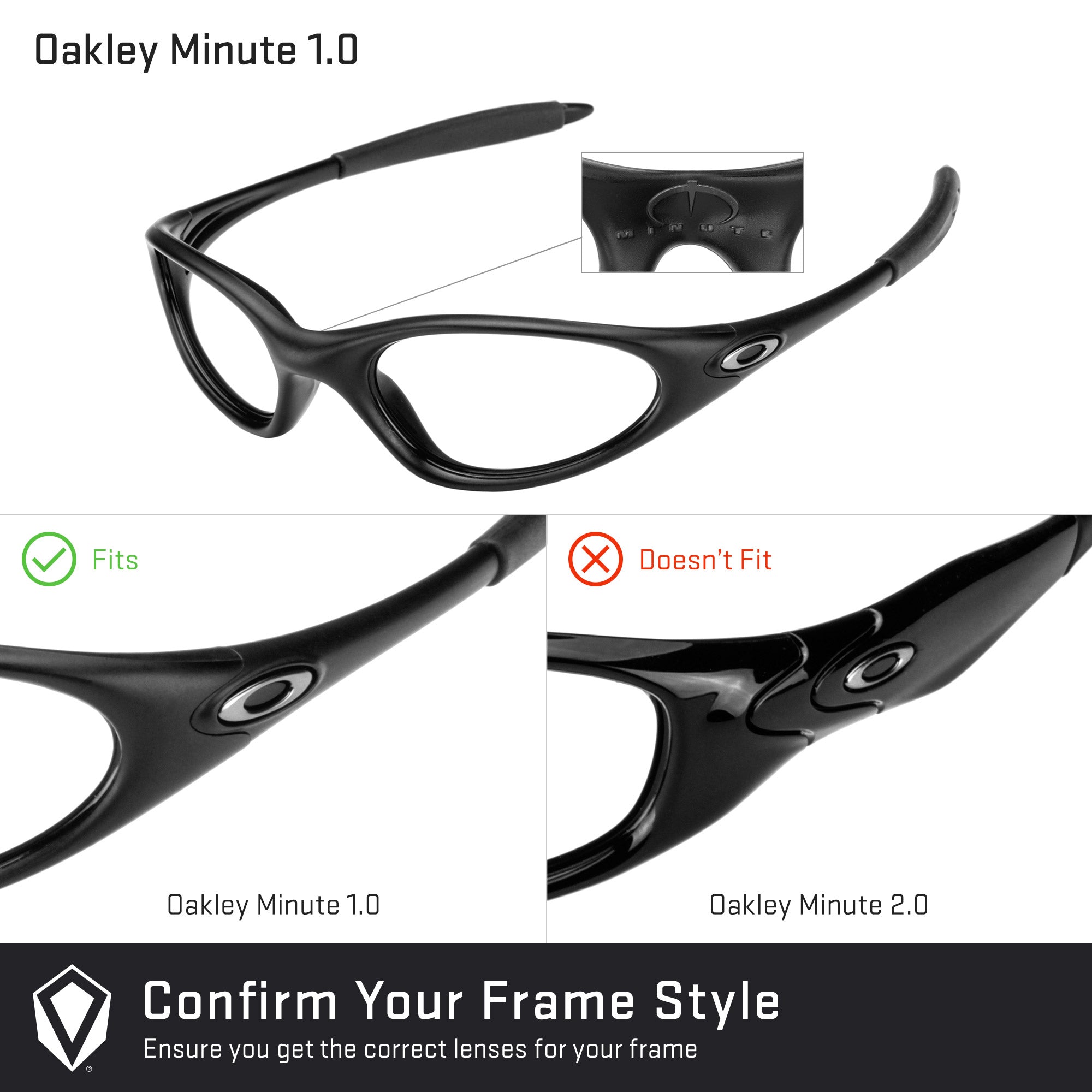 Oakley Minute 1.0 Replacement Lenses by Revant Optics