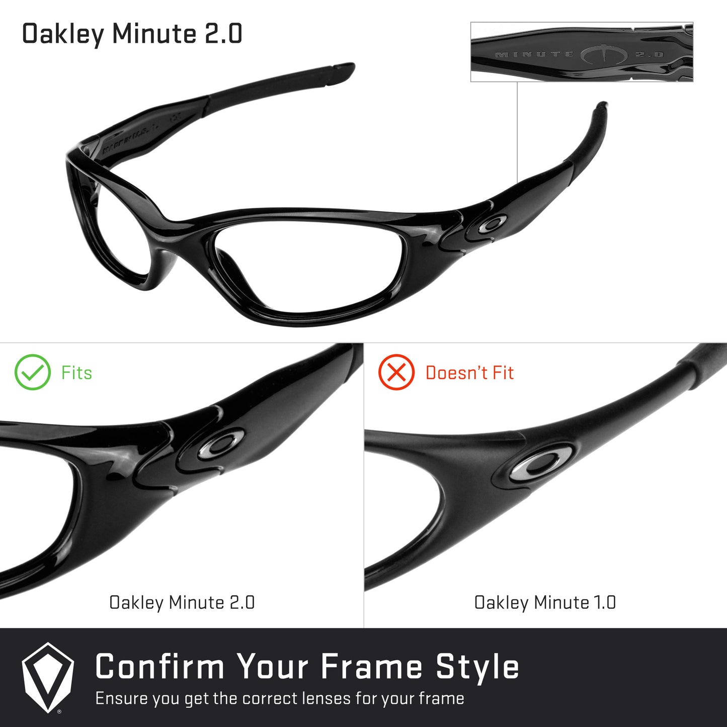 Revant replacement lenses compatible with Oakley Minute 2