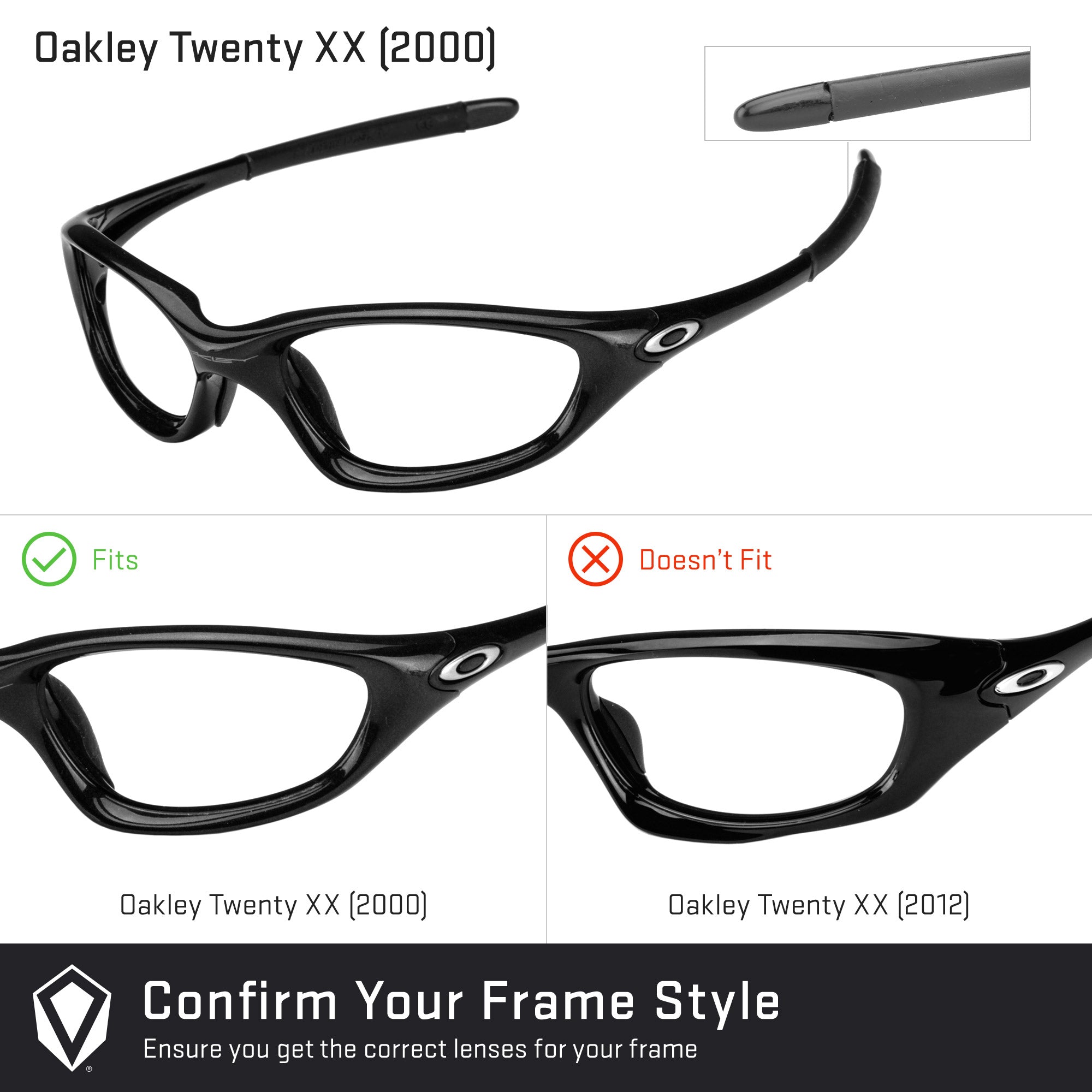 Oakley Twenty XX (2000) Replacement Lenses by Revant Optics