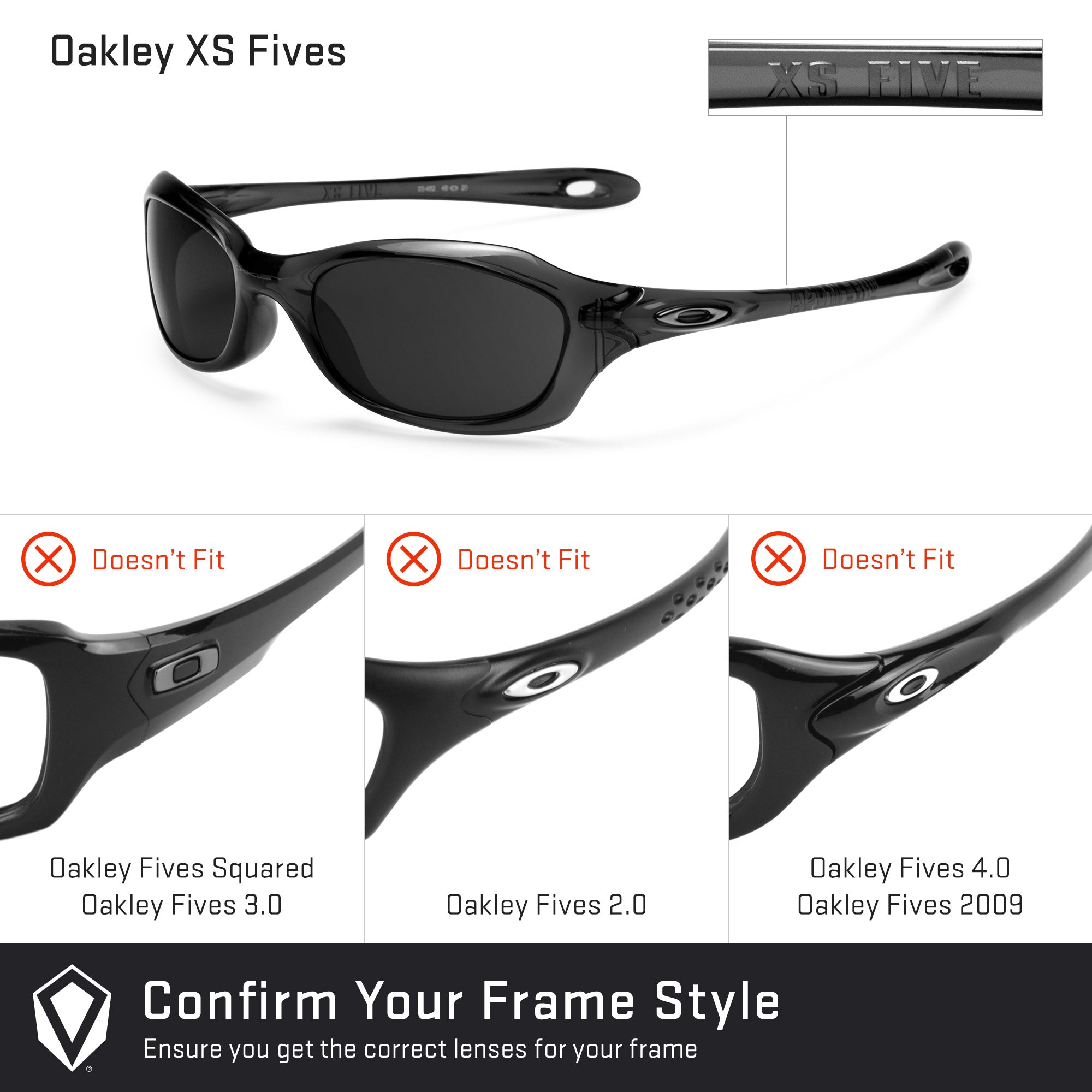 Oakley XS Fives Replacement Lenses by Revant Optics