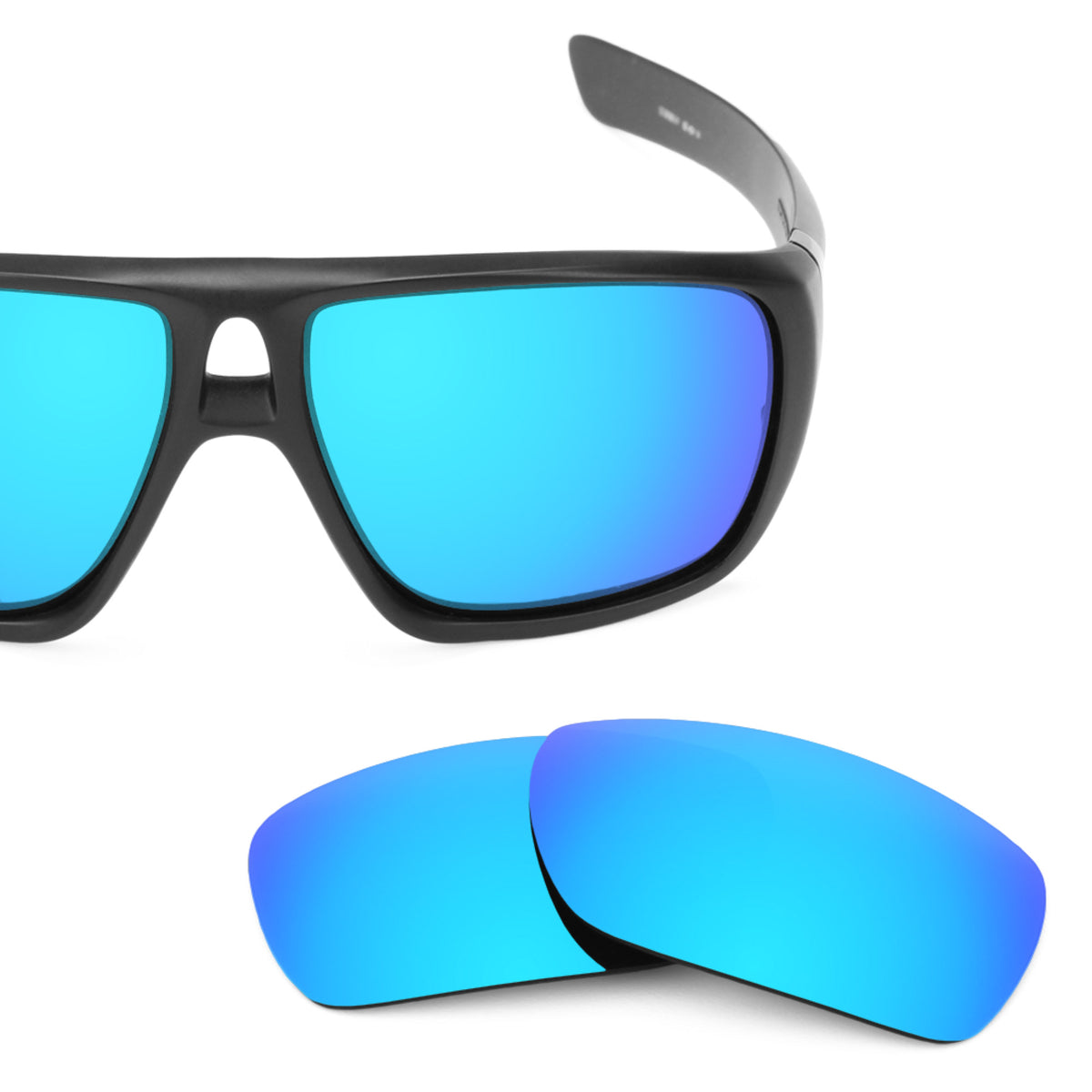Oakley Ice Blue Polarized Hold out Sunglasses Oakley Hold Out OO9357-0655 55:17 Steel Frame Sapphire  main image 2