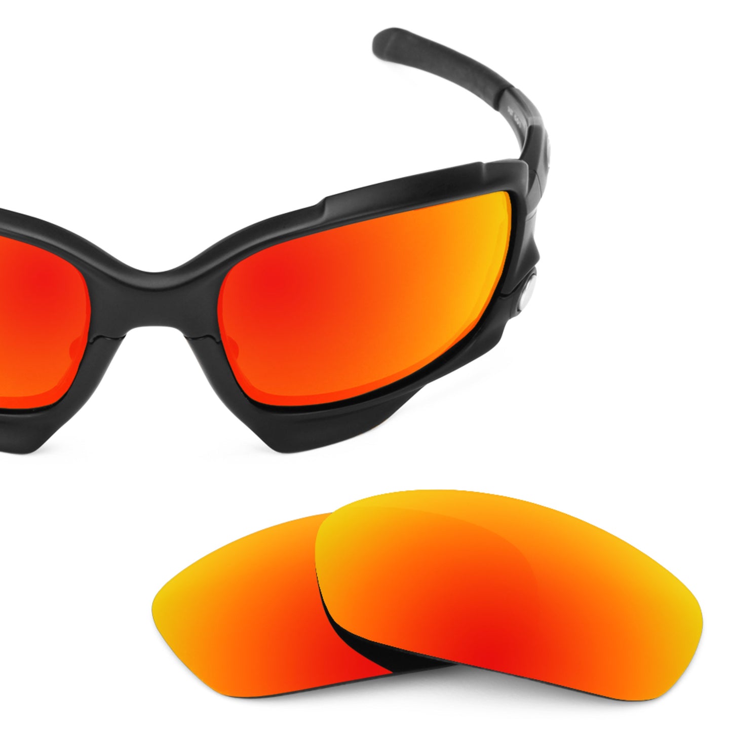Revant replacement lenses for Oakley Jawbone Fire Red