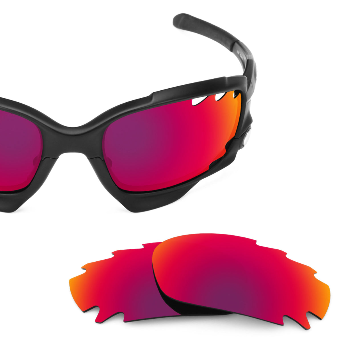 Revant replacement lenses for Oakley Racing Jacket Vented Low Bridge Fit Midnight Sun