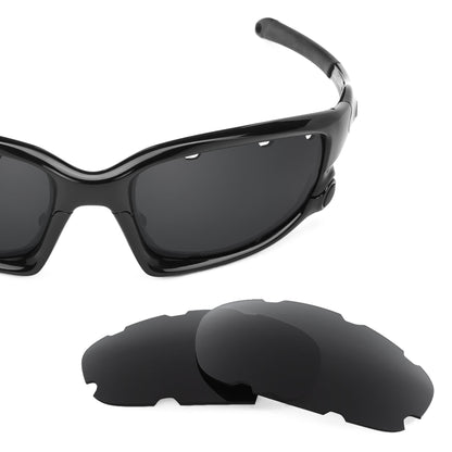 Revant replacement lenses for Oakley Wind Jacket Vented Low Bridge Fit Stealth Black