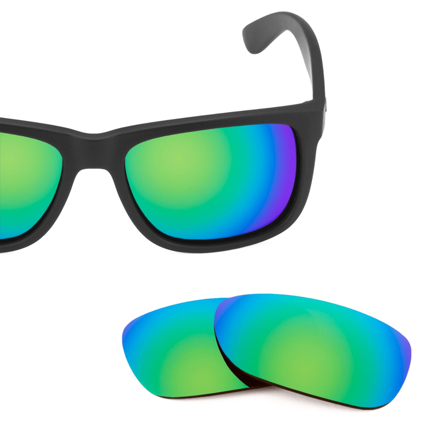 revant optics lenses ray ban justin rb4165 54mm borealis green