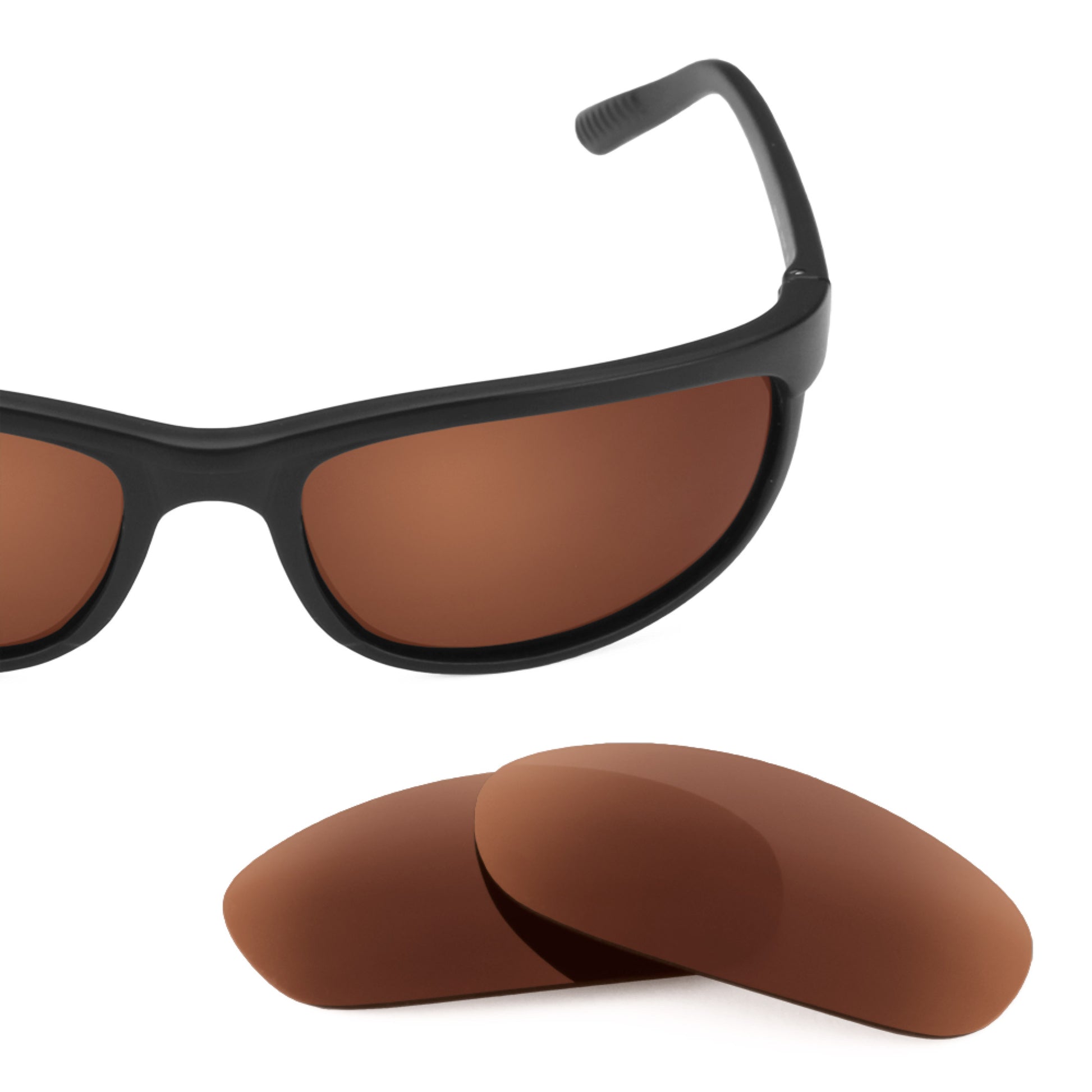 Revant replacement lenses for Ray Ban Predator 2 Rb2027 62mm Dark Brown