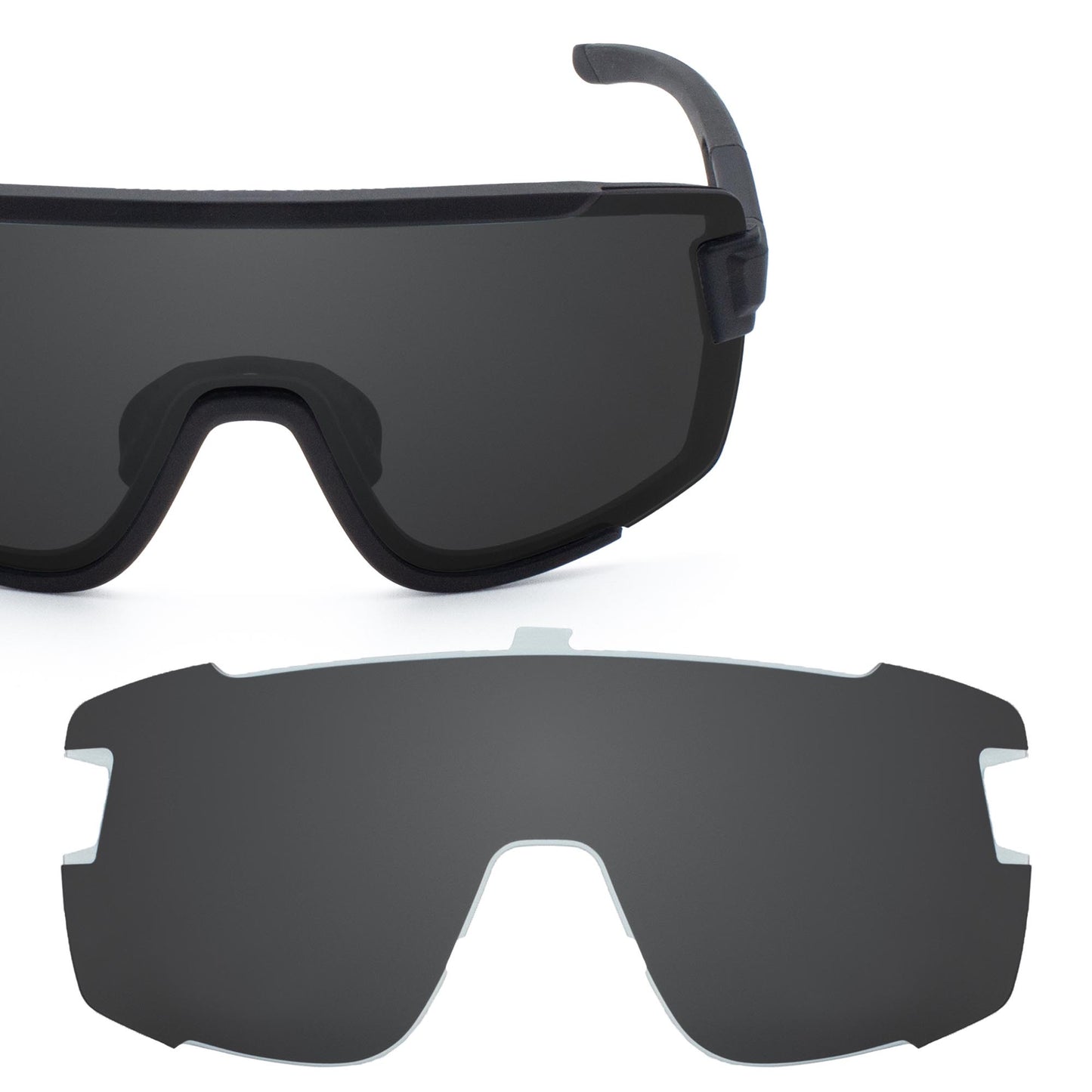 Revant replacement lenses for Smith Wildcat Stealth Black