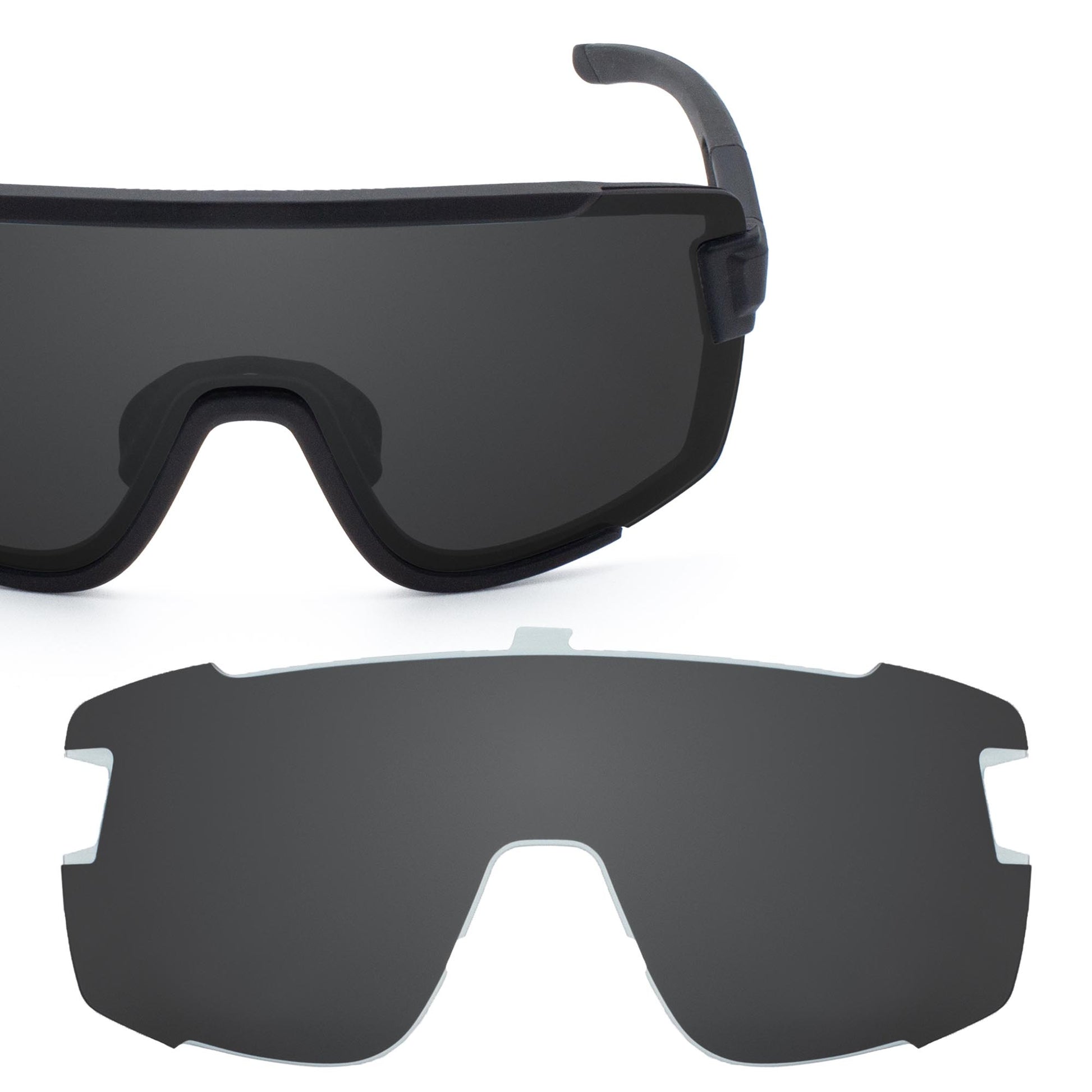Revant replacement lenses for Smith Wildcat Stealth Black