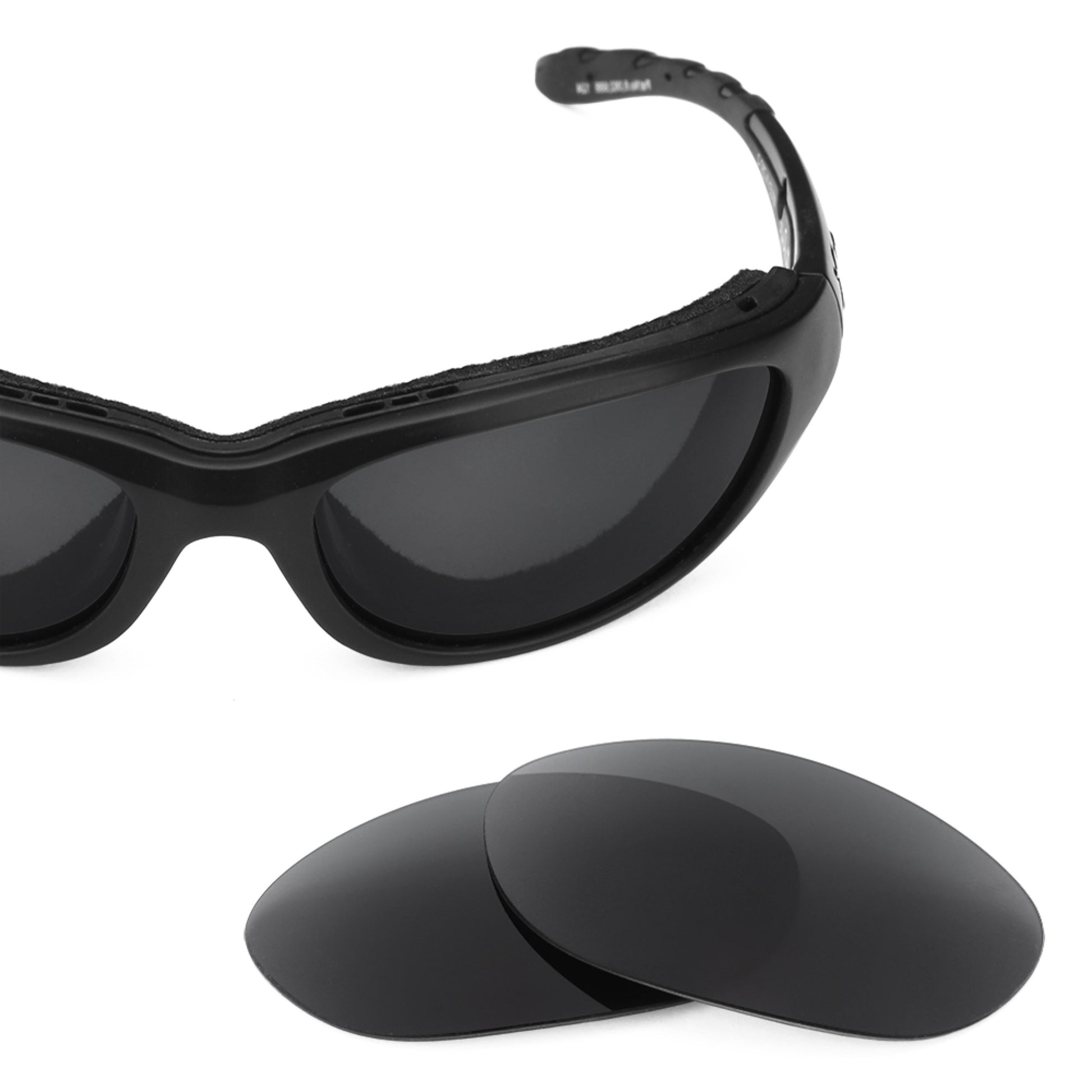 Revant replacement lenses for Wiley X Airrage Stealth Black