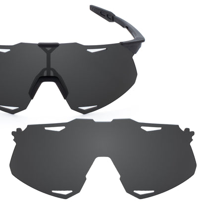 Revant replacement lenses for 100% Hypercraft Non-Polarized Stealth Black