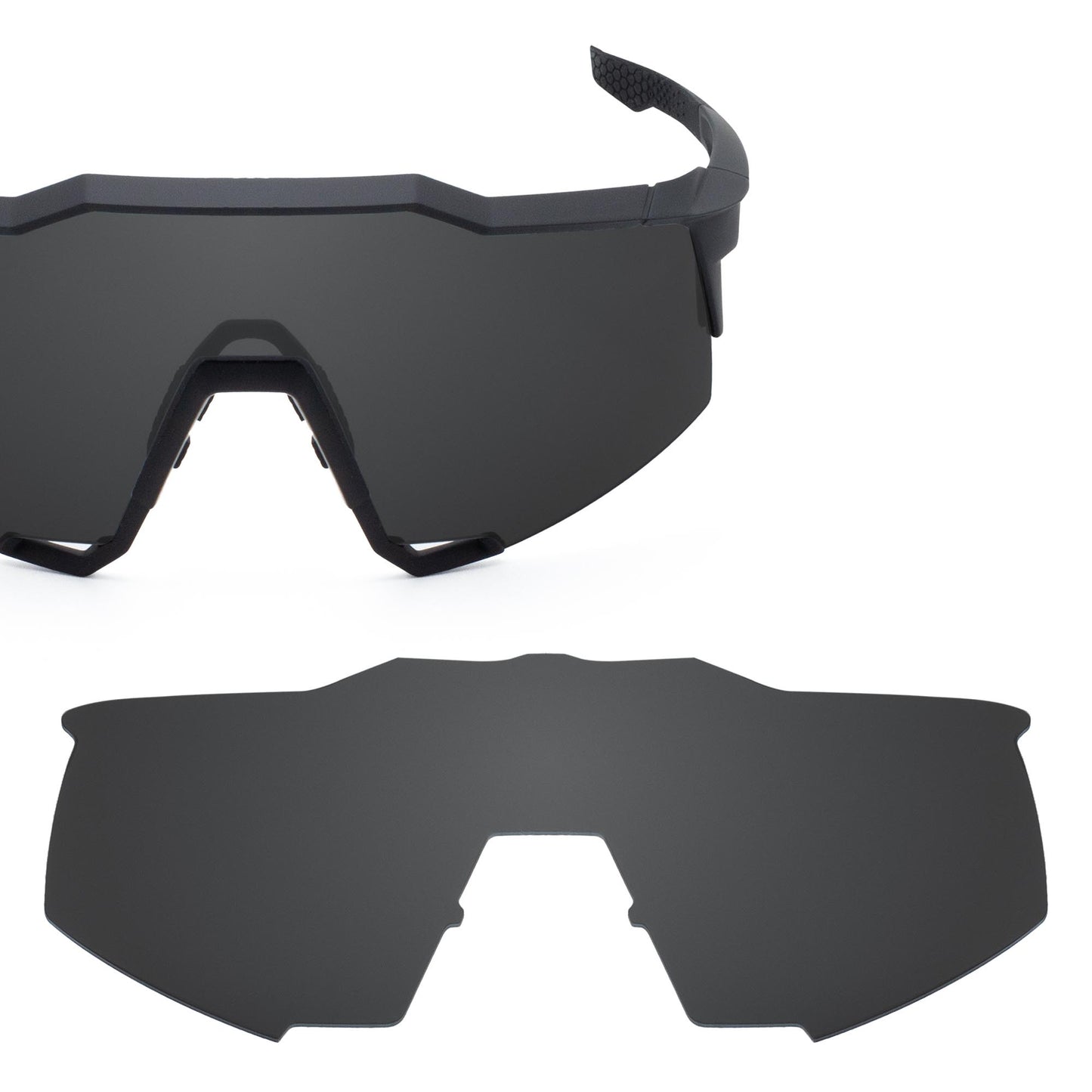 Revant replacement lenses for 100% Speedcraft Non-Polarized Stealth Black
