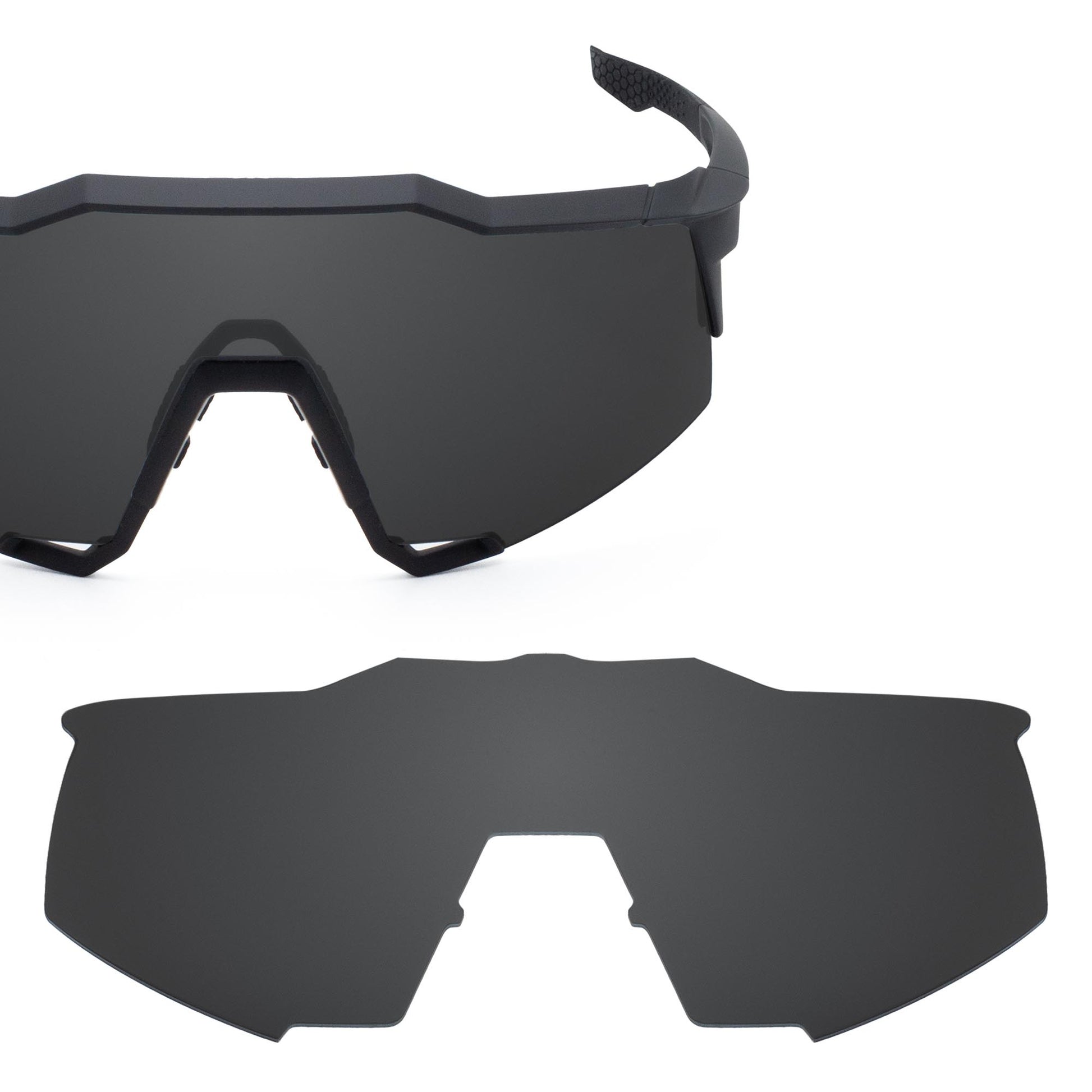 Revant replacement lenses for 100% Speedcraft Non-Polarized Stealth Black
