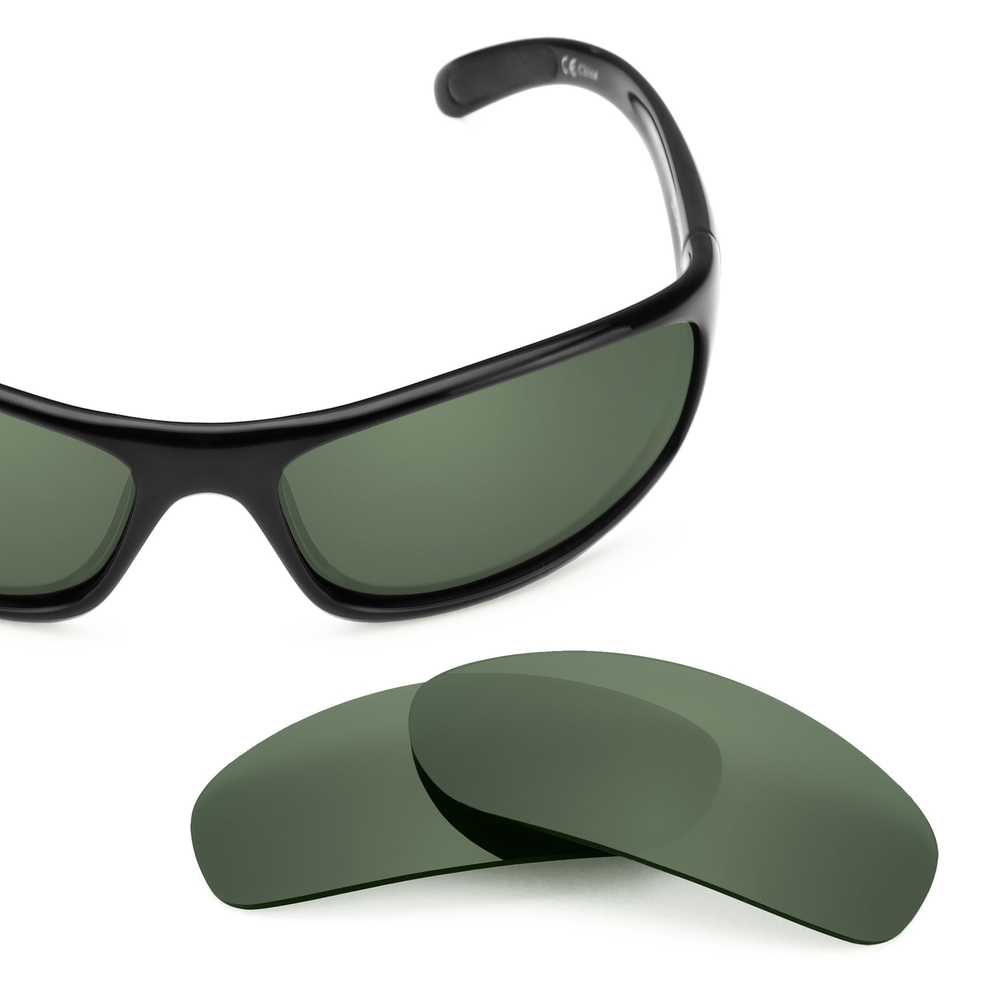 Bolle Anaconda frame with Revant replacement Polarized Gray Green lenses