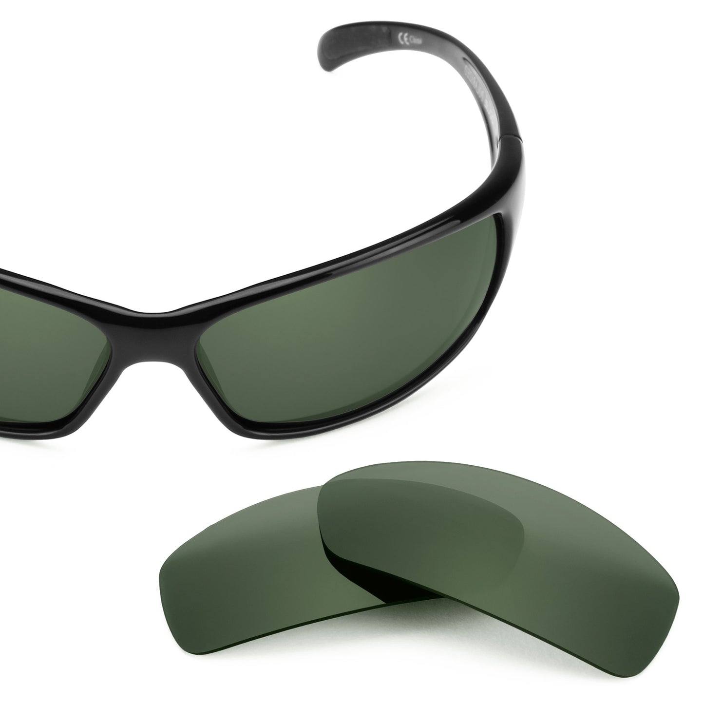 Bolle Recoil frame with Revant replacement Polarized Gray Green lenses