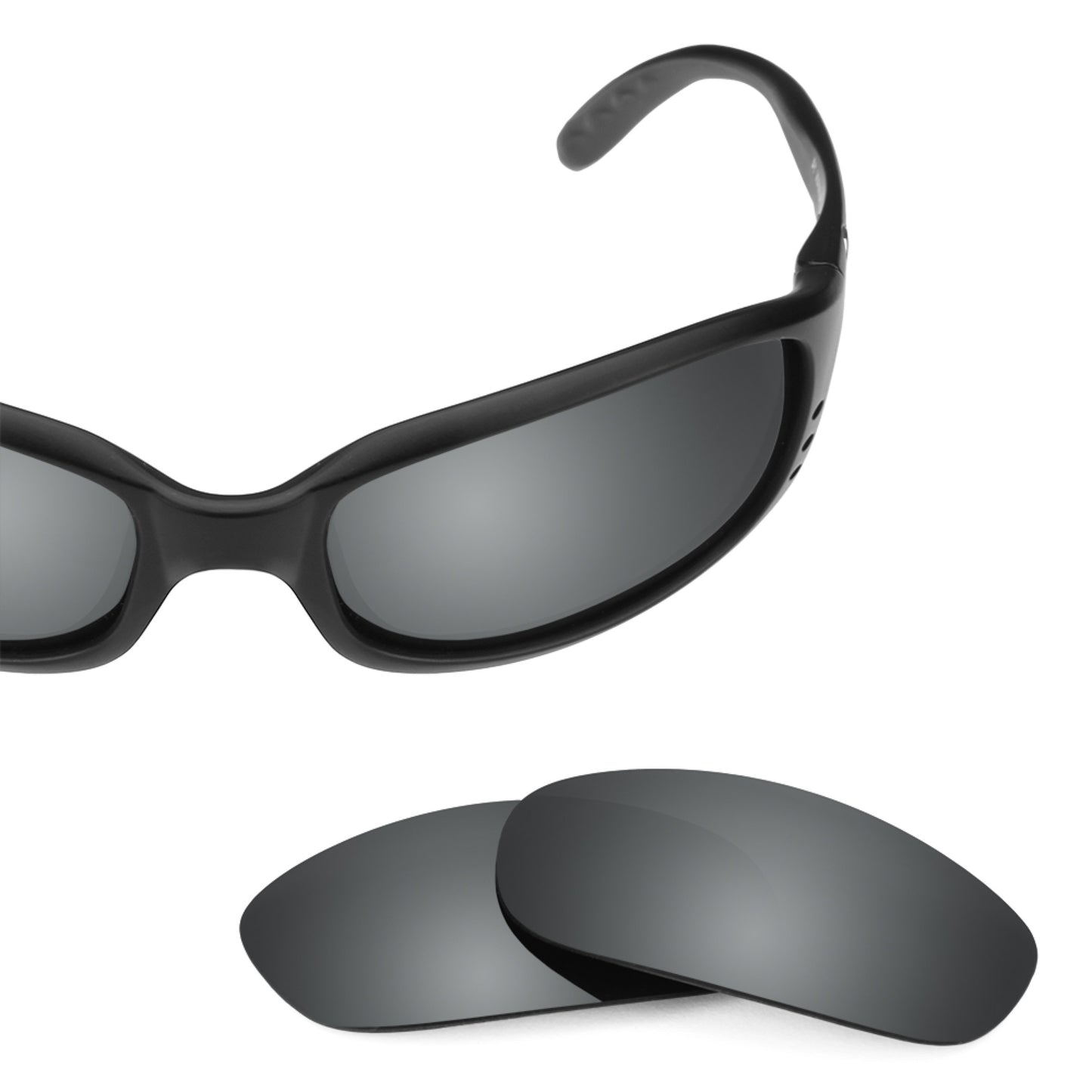 Costa Brine frame with Revant replacement Polarized Black Chrome lenses
