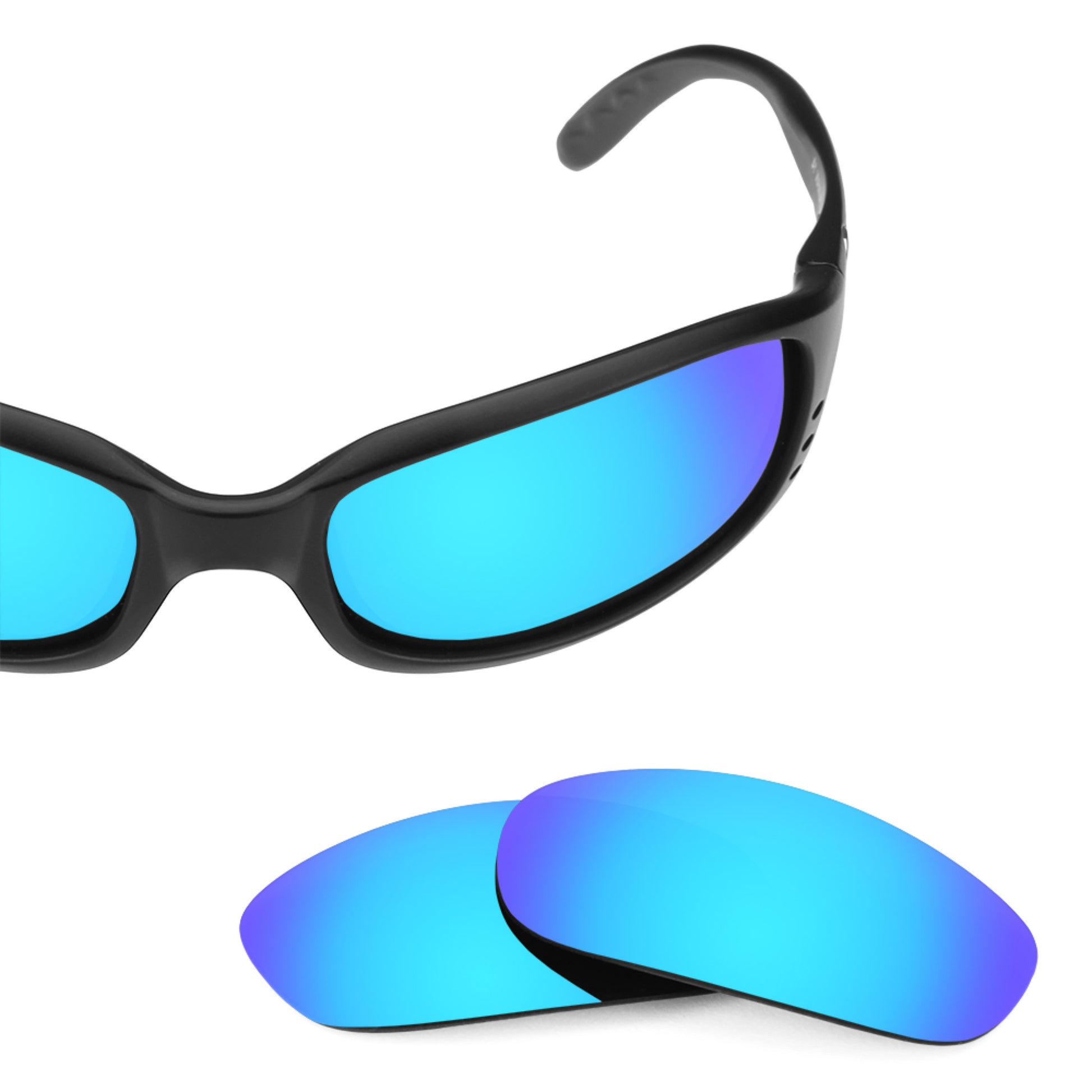Costa Brine frame with Revant replacement Polarized Ice Blue lenses